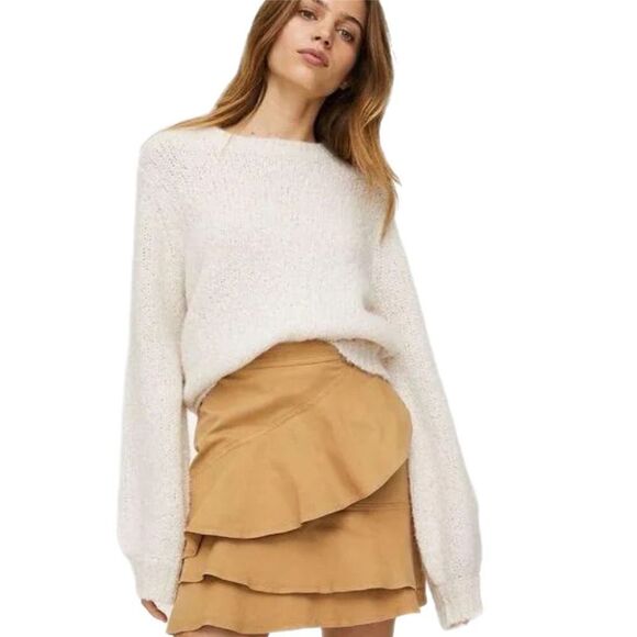 Sunday Best Ruffled A-Line Whitney Mini Skirt - Picture 1 of 6